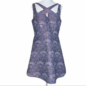 NWT CeCe Hale Navy Tapestry Dress. Size 10